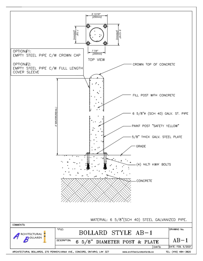 buy bollards toronto