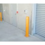 bolt down steel safety bollards toronto